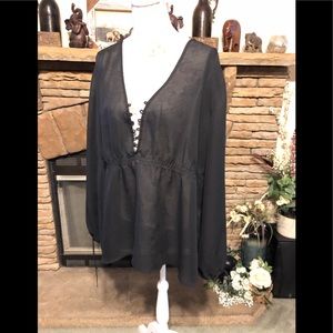 Venezia Jeans Sheer Blouse 22/24